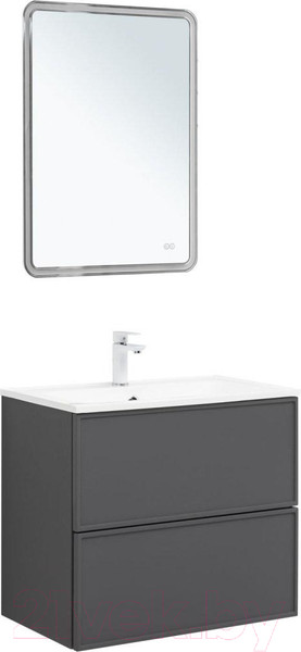 Изображение товара Тумба под умывальник Aquanet Арт 75 / 329064 (ясень графит)