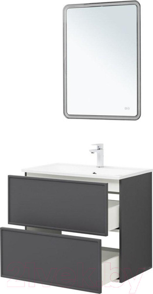 Изображение товара Тумба под умывальник Aquanet Арт 75 / 329064 (ясень графит)