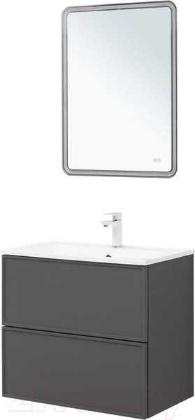 Изображение товара Тумба под умывальник Aquanet Арт 75 / 329064 (ясень графит)