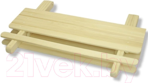 Изображение товара Стол для бани Мастер 452626 (1.2м, осина)