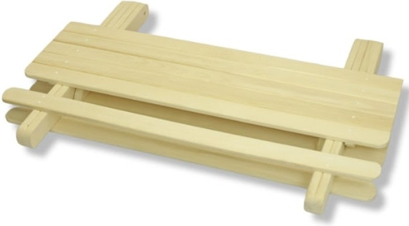 Изображение товара Стол для бани Мастер 452627 (1.3x0.7м, осина)