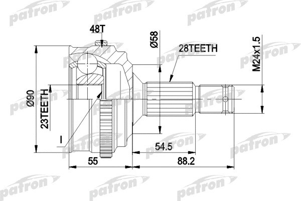 Изображение товара ШРУС Patron PCV1179