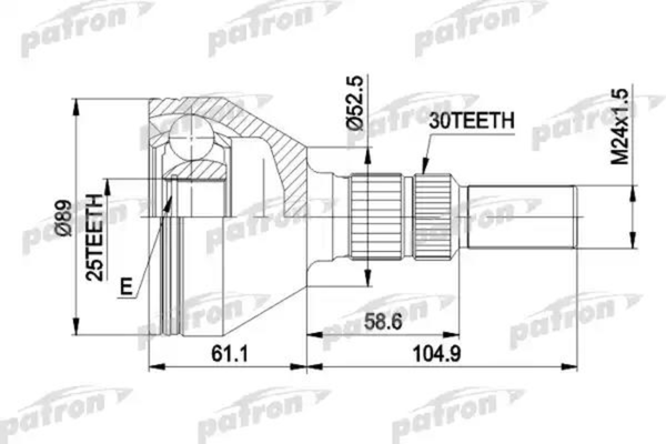 Изображение товара ШРУС Patron PCV1420