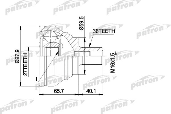 Изображение товара ШРУС Patron PCV1463