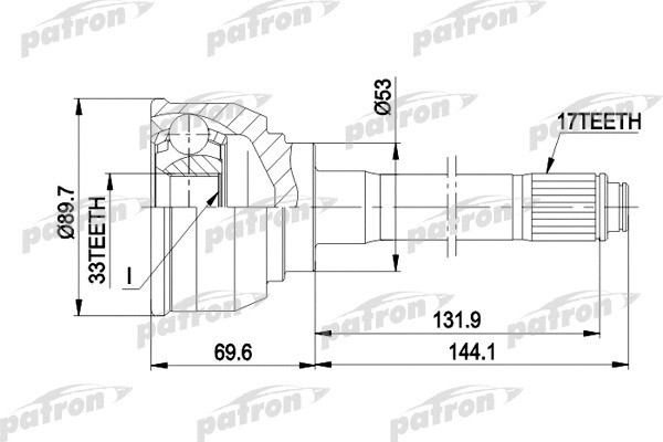 Изображение товара ШРУС Patron PCV9007