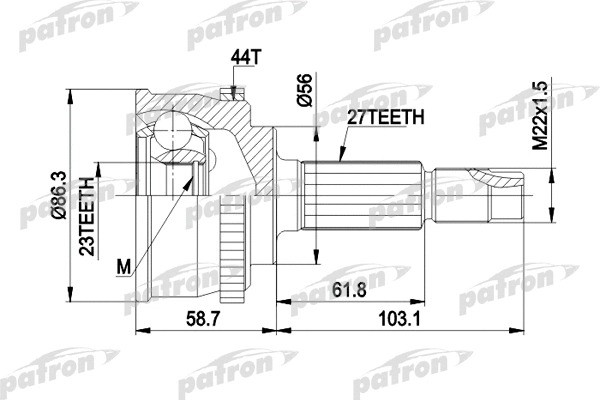 Изображение товара ШРУС Patron PCV1508
