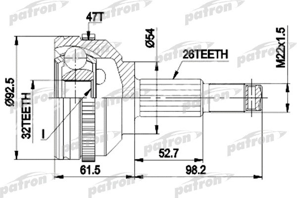 Изображение товара ШРУС Patron PCV1438