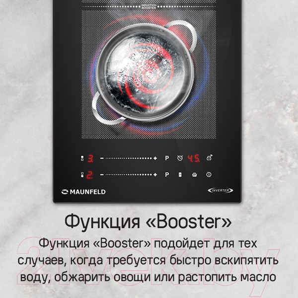 Изображение товара Индукционная варочная панель Maunfeld CVI292S2FBK Inverter