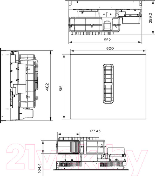 Изображение товара Индукционная варочная панель Maunfeld MIHC604SF2BK