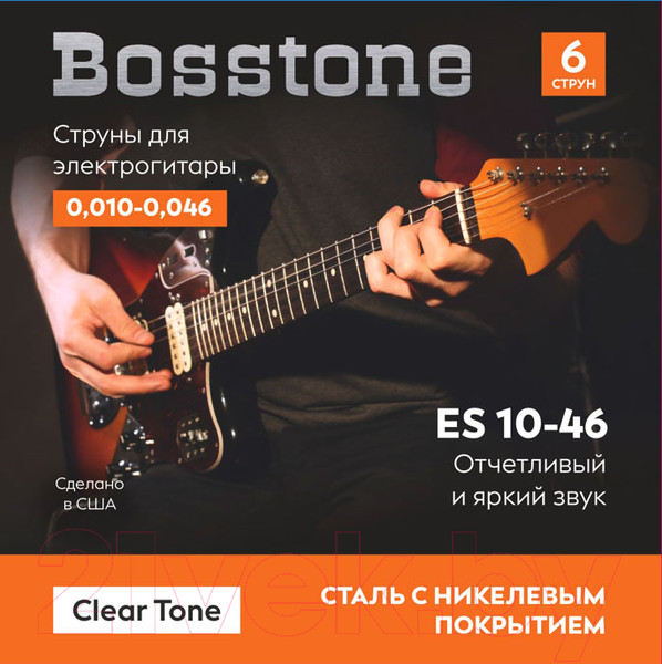 Изображение товара Струна для электрогитары Bosstone Clear Tone ES 10-46