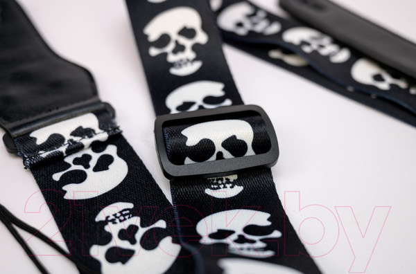 Изображение товара Ремень для гитары Bosstone GS-303BS (черный/череп)