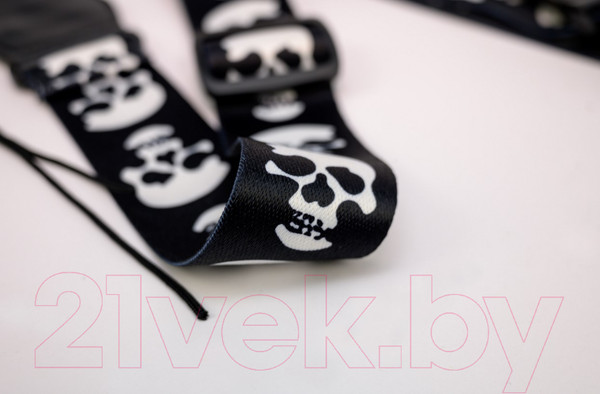 Изображение товара Ремень для гитары Bosstone GS-303BS (черный/череп)