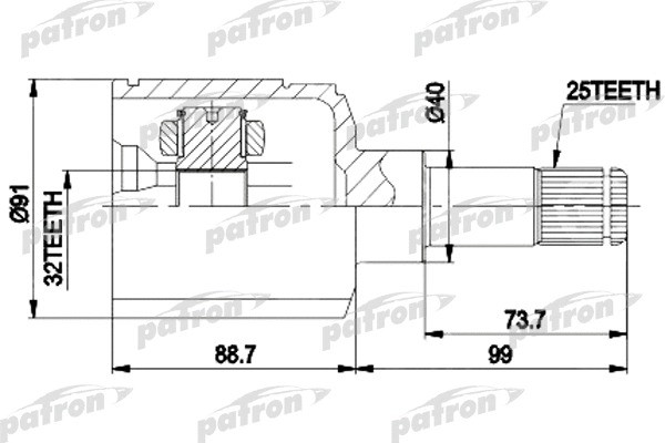 Изображение товара ШРУС Patron PCV1514