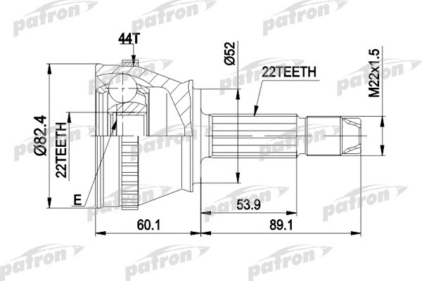 Изображение товара ШРУС Patron PCV1232