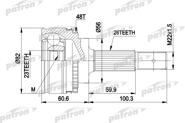 Изображение товара ШРУС Patron PCV1483