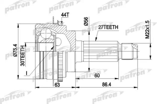 Изображение товара ШРУС Patron PCV1084