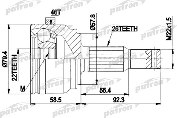Изображение товара ШРУС Patron PCV9117A