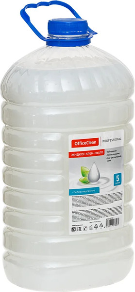 Изображение товара Мыло жидкое OfficeClean Proffesional. Гипоаллергенное / 257289 (5л)