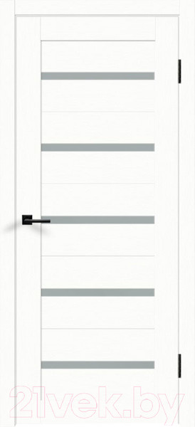 Изображение товара Дверь межкомнатная Velldoris Duplex Экошпон 60x200 (дуб снежный/стекло мателюкс)