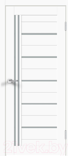 Изображение товара Дверь межкомнатная Velldoris Xline 17 90x200 (белый эмалит/стекло мателюкс)