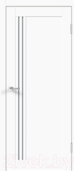 Изображение товара Дверь межкомнатная Velldoris Xline 8 90x200 (белый эмалит/стекло мателюкс)