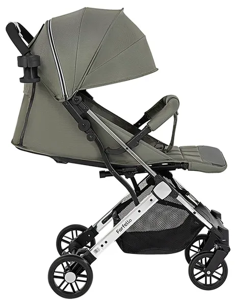 Изображение товара Детская прогулочная коляска Farfello Comfy Go Comfort / CG-103 (зеленый/серебристый)