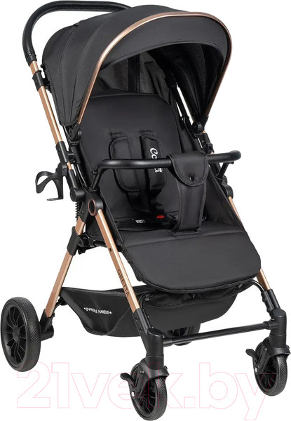 Изображение товара Детская прогулочная коляска Costa Gretta / CG-01G (черный/золото)
