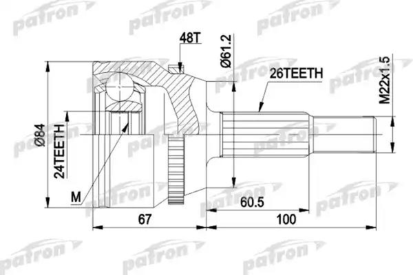Изображение товара ШРУС Patron PCV9791