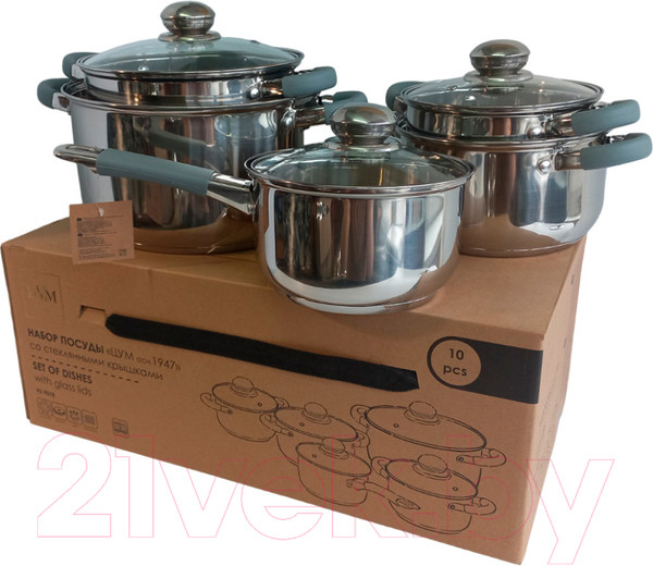 Изображение товара Набор кастрюль ЦУМ 1947 VS-9018