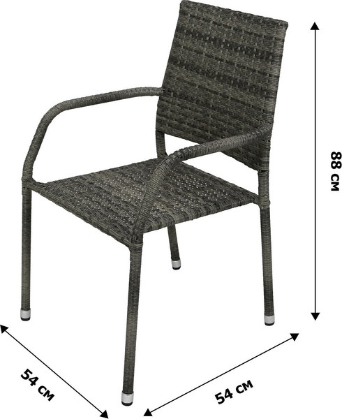 Изображение товара Стул садовый Garden Story Гарда / GS019 (серый)