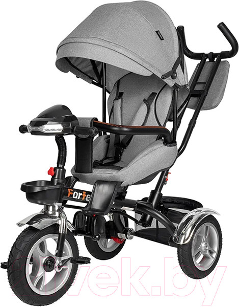 Изображение товара Трехколесный велосипед с ручкой Farfello PLK-11 (серый)
