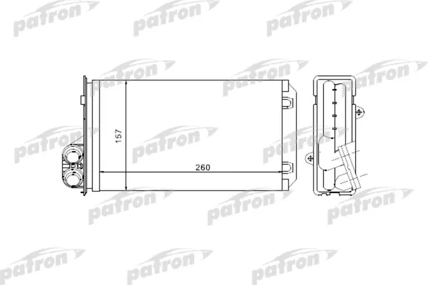 Изображение товара Радиатор отопителя Patron PRS2069