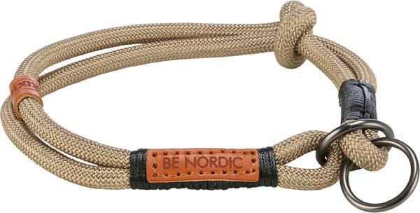 Изображение товара Ошейник-полуудавка Trixie Be Nordic 17264 (S/M, песочный/черный)