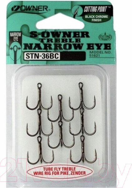 Изображение товара Набор крючков рыболовных Owner STN-36BC / 51621-12 (8шт)
