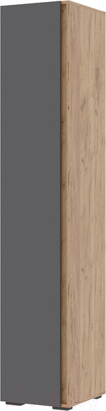 Изображение товара Шкаф-пенал Стендмебель Хелен ПН 01 (серый графит 0162/дуб крафт золотой)