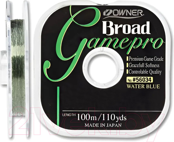 Изображение товара Леска монофильная Owner Broad Game Pro Blue 100м 0.22мм 3.24кг / 56034-022