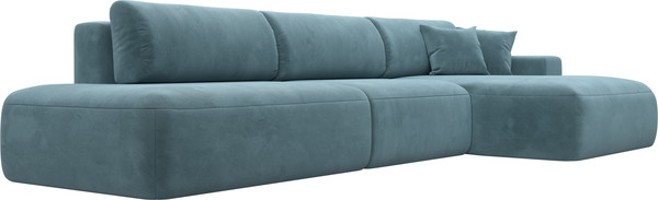 Изображение товара Диван угловой Лига Диванов Лига-036 Модерн Лонг правый / 121425 (велюр бирюзовый)