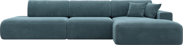 Изображение товара Диван угловой Лига Диванов Лига-036 Модерн Лонг правый / 121425 (велюр бирюзовый)