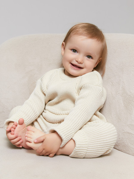 Изображение товара Костюм для малышей Amarobaby Noodles / AB-OD23-11N/33-74 (молочный, р.74)