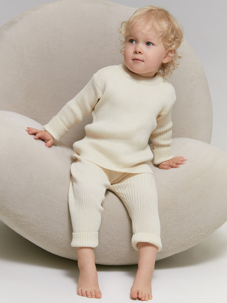 Изображение товара Костюм для малышей Amarobaby Noodles / AB-OD23-11N/33-74 (молочный, р.74)