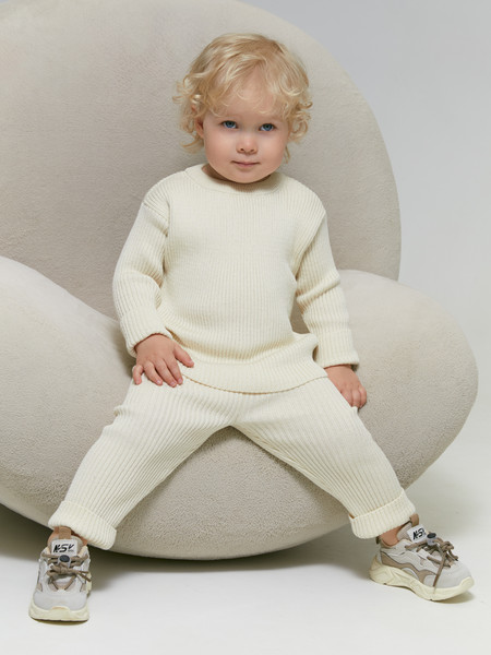 Изображение товара Костюм для малышей Amarobaby Noodles / AB-OD23-11N/33-74 (молочный, р.74)