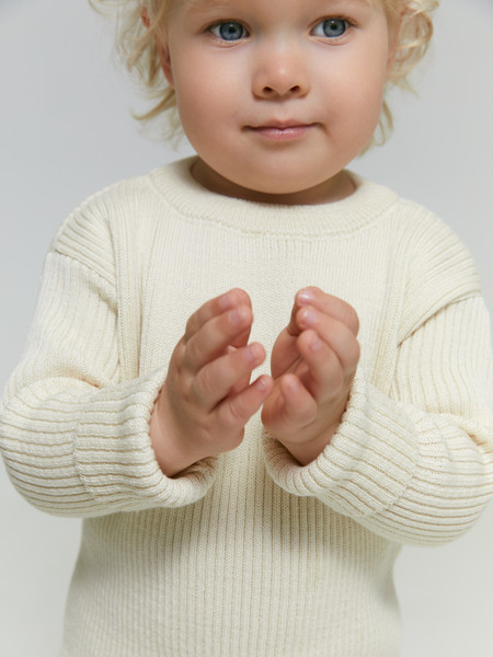 Изображение товара Костюм для малышей Amarobaby Noodles / AB-OD23-11N/33-92 (молочный, р.92)