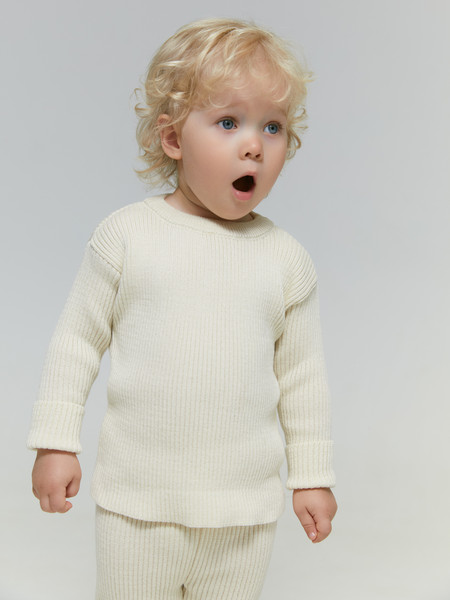 Изображение товара Костюм для малышей Amarobaby Noodles / AB-OD23-11N/33-92 (молочный, р.92)