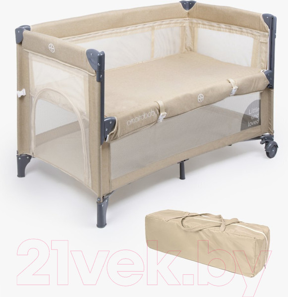 Изображение товара Кровать-манеж Amarobaby Transform Classic / AMARO-26TrC/03 (бежевый)