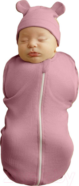 Изображение товара Пеленка-кокон детская Amarobaby Fashion / AB-OD22-FS571/06-56 (розовый, р.56-68)