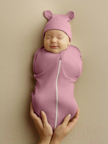 Изображение товара Пеленка-кокон детская Amarobaby Fashion / AB-OD22-FS571/06-56 (розовый, р.56-68)