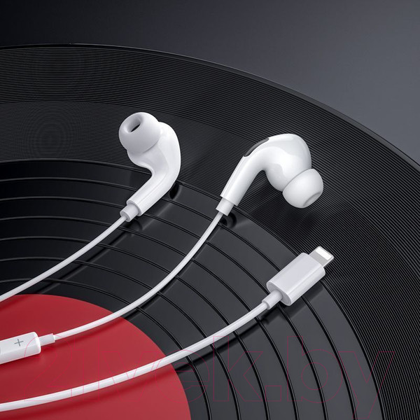 Изображение товара Наушники-гарнитура Hoco M111 Pro Lightning (белый)