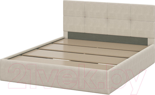 Изображение товара Двуспальная кровать Mio Tesoro Империал 160x200 (№4/велюр бежевый)