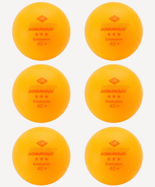 Изображение товара Набор мячей для настольного тенниса Donic Schildkrot Exclusive (6шт, оранжевый)