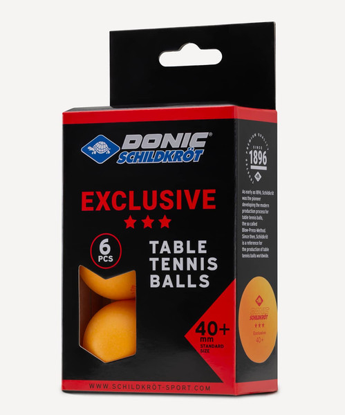 Изображение товара Набор мячей для настольного тенниса Donic Schildkrot Exclusive (6шт, оранжевый)